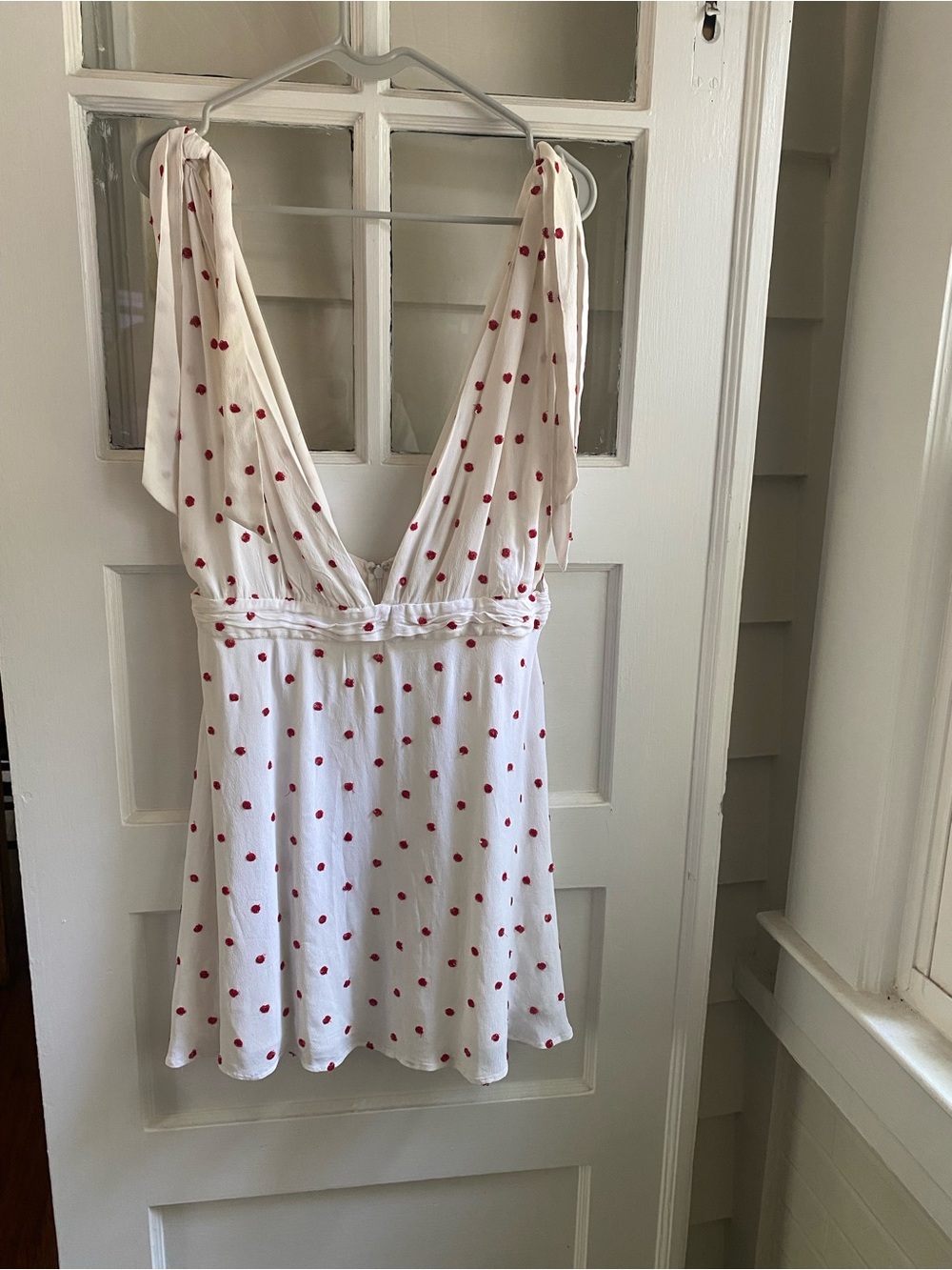 Mini polka dot dress